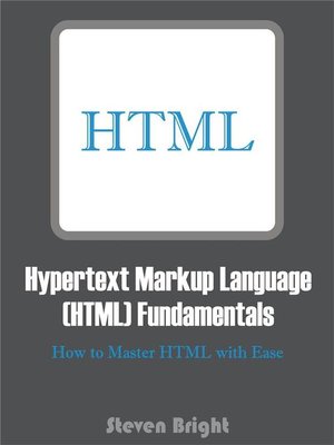 cover image of Hypertext Markup Language (HTML) Fundamentals